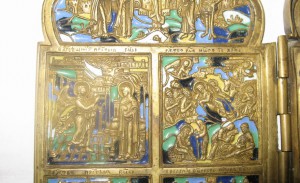 4-х створчатый складень, Хрусталев, 6 эмалей