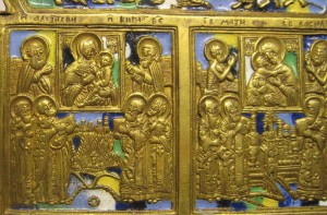 4-х створчатый складень, Хрусталев, 6 эмалей
