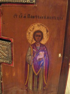Икона с литым крестом