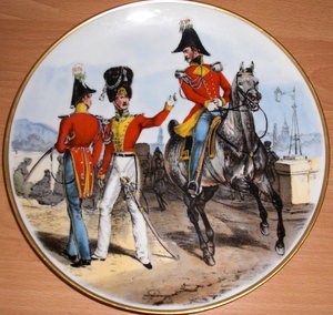 Тарелки Германская армия в 1830 году.Лимитированная серия