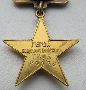 Герой Социалистического Труда №20673 с ОК и МГ