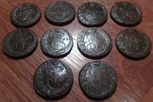 10 пятаков КЛАДОВЫЕ 1795годъ