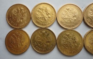 10 монет 10р.Николая.