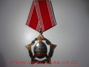 Копия в серебре Ордена за личное мужество
