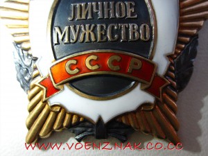 Копия в серебре Ордена за личное мужество