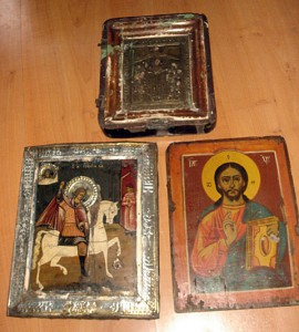 Всех Скорбящих Радость, Спаситель и Георгий Победоносец.
