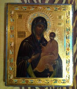 икона ТИХВИНСКАЯ БОГОРОДИЦА.. сусалка !