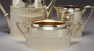 Кофейный серебряный сервиз.Стиль АМПИР.1909 год.