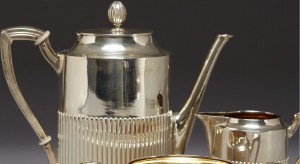 Кофейный серебряный сервиз.Стиль АМПИР.1909 год.