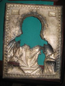 Икона Иисус Христос ( серебро 1822 год )