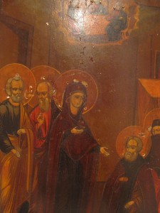 Икона с нечастым сюжетом.
