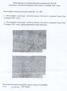 Просьба обсудить подлинность медали Геок-Тепе!!!