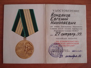 БАМ с доком 1977 г. состояние
