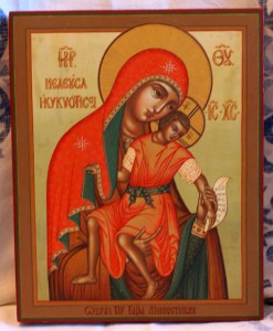 Икона Божией Матери Елеуса Киккская (Милостивая)