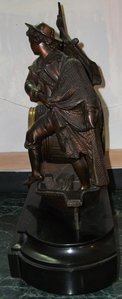 Часы каминные РЫБАК С НЕВОДОМ  Германия