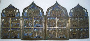 Складень "Праздники", шестицветка.