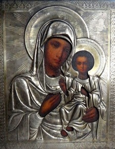Икона. Серебро.