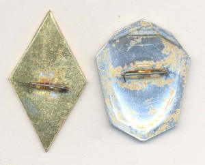 Знаки военных училищ -Тыловик (1 вып.) и Моряк (радист 9вып)