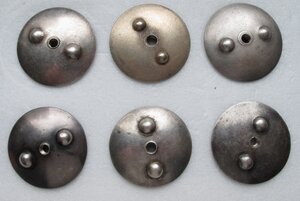 Гайки серебро 6 шт