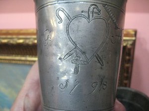 Оловянные стаканы 18-19 век