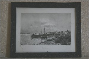 Гравюра "После дождя" издание I.Кнебель