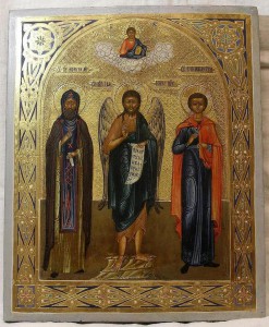 Святые МОИСЕЙ, ИОАНН, ВОНИФАТИЙ (на золоте) !!!