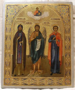 Святые МОИСЕЙ, ИОАНН, ВОНИФАТИЙ (на золоте) !!!
