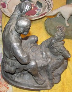 Скульптура "Балда и черт" Ленинград