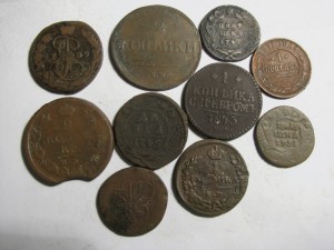 25 медных монеток России
