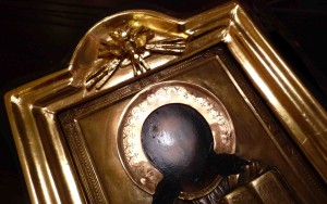 Икона Вседержитель, серебро 84пр., наклад.одежды