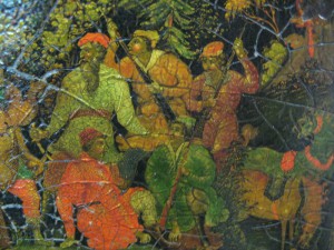 Агит шкатулка Палех 1935 год