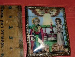 Финифть, Николай Чудотворец и Артемий Веркольский