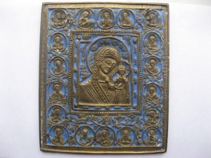 Плакетка (Пр.Богородица Казанская), эмаль