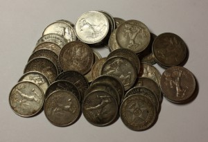 Плтина 22, 24, 25 26 годы 40 шт.