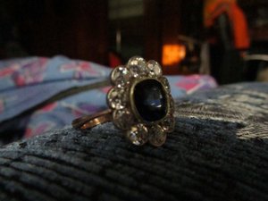 Кольцо с сапфироми 10шт брилиантами