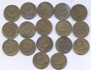 2 коп 1964г ============  17 шт.