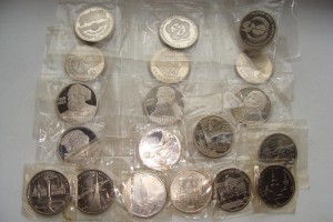 1 РУБЛь - Юбилейки в ПРУФЕ - 19шт.