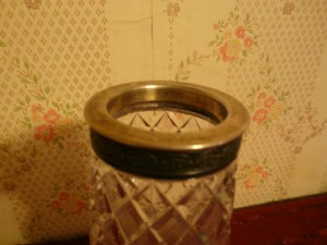 ваза хрусталь с серебром 875 проба