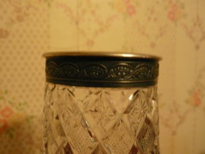 ваза хрусталь с серебром 875 проба