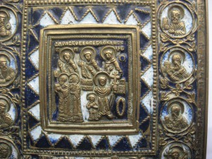 Плакетка (Улита и Кирик, избр.святые, медальоны) эмали