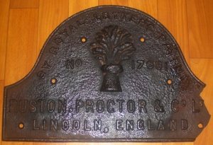 табличка большая от паровоза до 1917 г. редкая