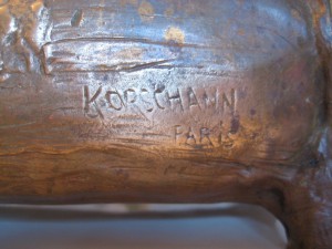 старинная бронза,ваза или кашпо