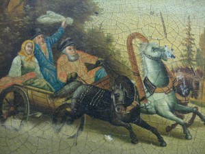 шкатулка с тройкой
