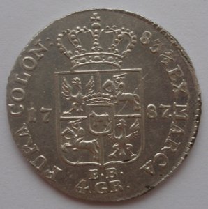 4 гроша-злотый 1787  Польша UNC