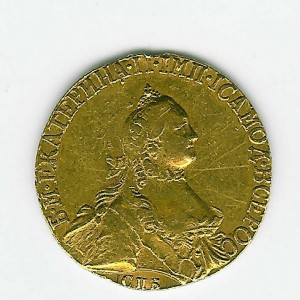 5 рублей 1764 год