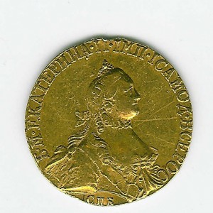 5 рублей 1764 год