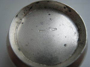 Три солонки одним лотом. Серебро 84 + 875