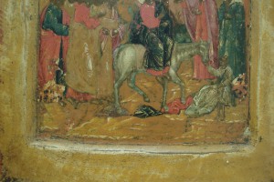 икона Вход в Иерусалим.Двойной ковчег