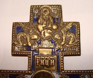 Крест 13,7 х 27,3см., 2 эмали