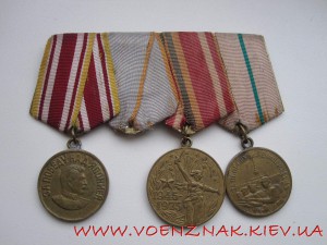 Грудь За победу над Японией,За оборону Ленинграда,Учас...